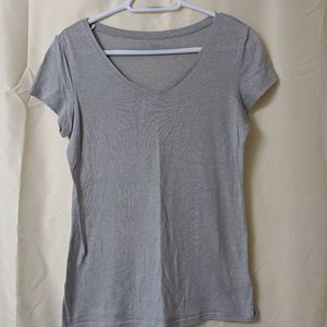 Gray v neck